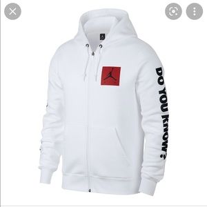 Nike Air Jordan 3 Flight Fleece Full-zip Hoodie Out of Stock White Size S Men’s